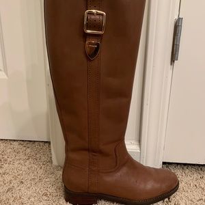 Coach Dark Saddle Boots